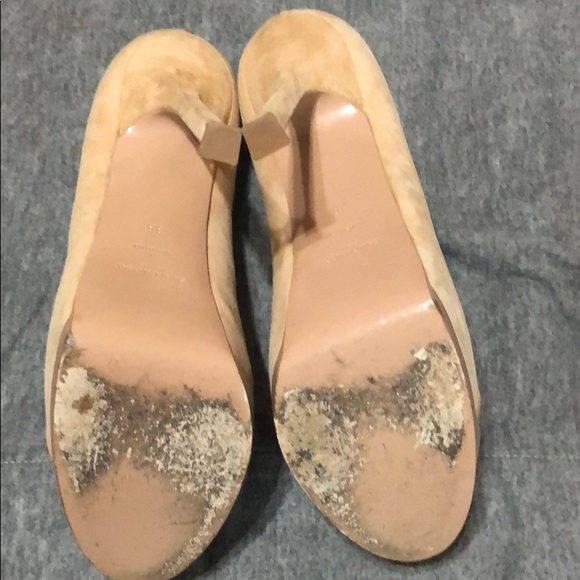 Yves Saint Laurent Suede Patent Toe Platforms - Picture 3 of 6